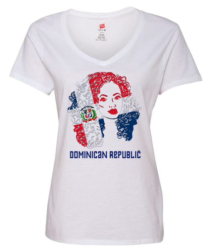 Dominican Republic Flag Design - Hair