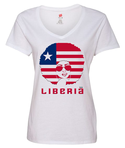 Liberia Flag Design - Hair