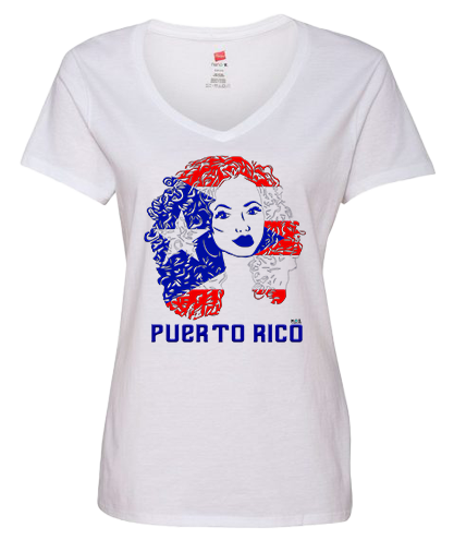 Puerto Rico Flag Design - Hair