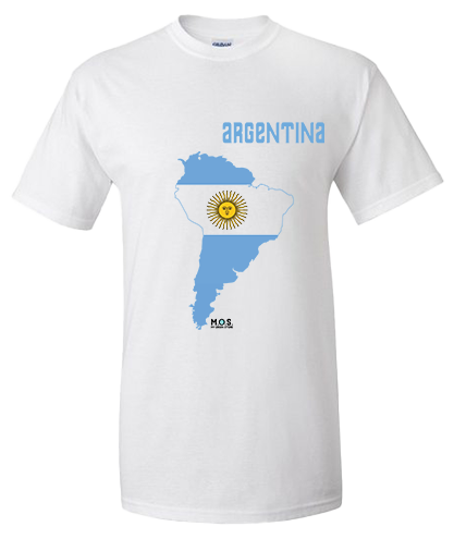 Men Argentina Short Sleeve T-Shirt