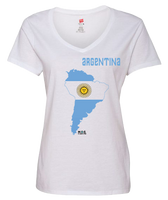 Women Argentina Short Sleeve T-Shirt