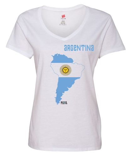 Women Argentina Short Sleeve T-Shirt