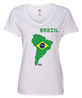 Women Brazil Short Sleeve T-Shirt