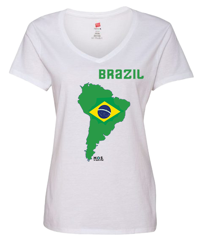 Women Brazil Short Sleeve T-Shirt