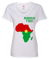 Women Burkina Faso Short Sleeve T-Shirt