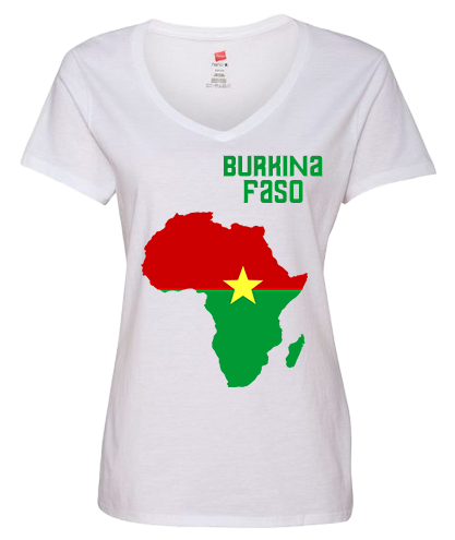 Women Burkina Faso Short Sleeve T-Shirt