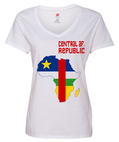Women Central African Republic Short Sleeve T-Shirt