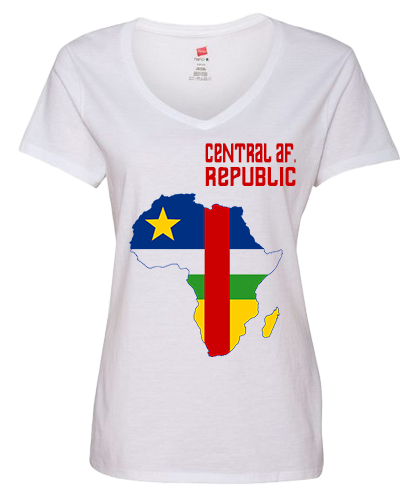 Women Central African Republic Short Sleeve T-Shirt