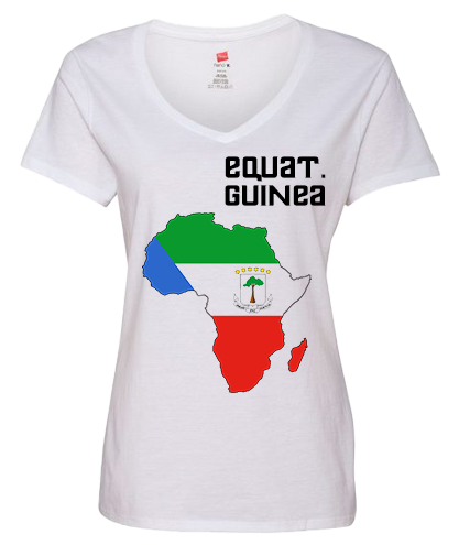 Women Equatorial Guinea Short Sleeve T-Shirt