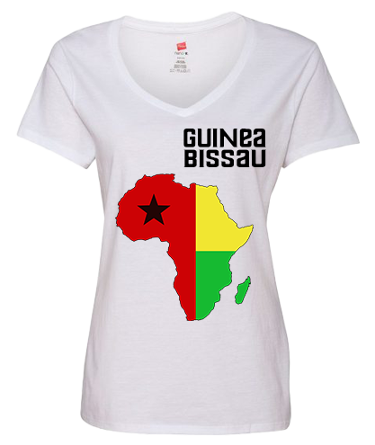 Women Guinea Bissau Short Sleeve T-Shirt