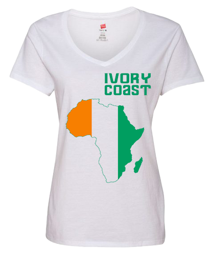 Women Ivory Coast Short Sleeve T-Shirt