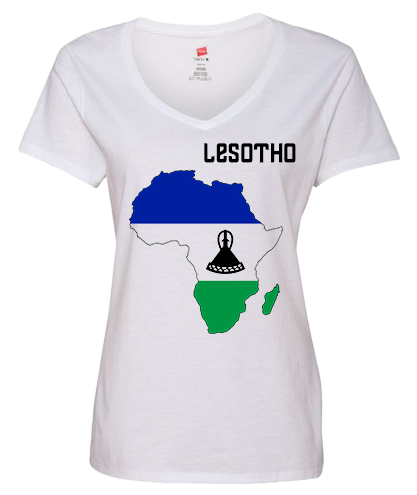 Women Lesotho Short Sleeve T-Shirt