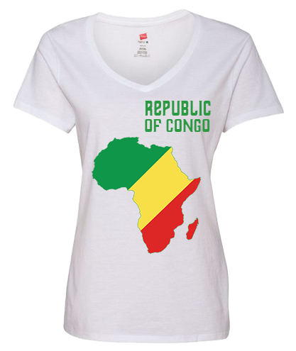 Women Republic of Congo Short Sleeve T-Shirt