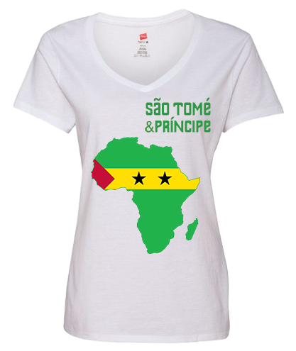 Women Sao Tome & Principe Short Sleeve T-Shirt