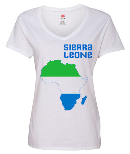 Women Sierra Leone Short Sleeve T-Shirt
