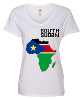 Women South Sudan Short Sleeve T-Shirt