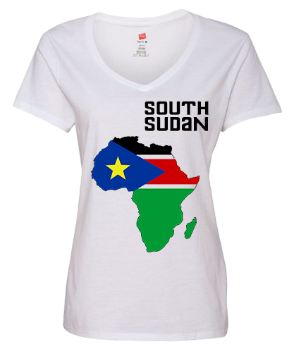 Women South Sudan Short Sleeve T-Shirt