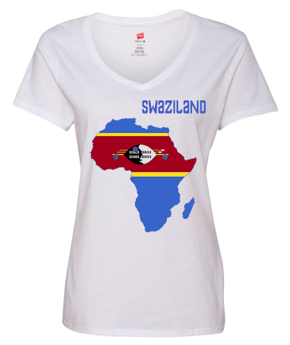 Women Swaziland Short Sleeve T-Shirt