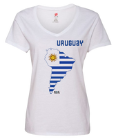 Women Uruguay Short Sleeve T-Shirt