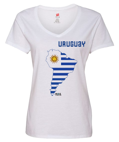 Women Uruguay Short Sleeve T-Shirt