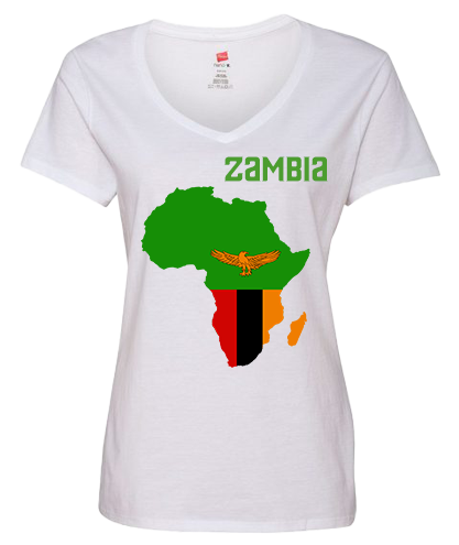 Women Zambia Short Sleeve T-Shirt