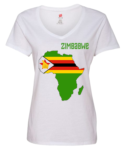 Women Zimbabwe Short Sleeve T-Shirt